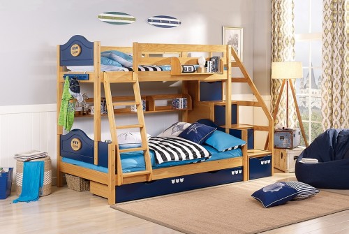 喜梦宝儿童房双层床这样设计，绝了！